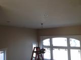 Lounge fan and can lights on place