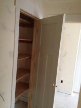 Towel cupboard on top floor in hallway