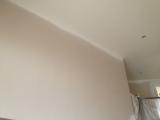 Lounge ceiling and wall paint sprayed