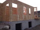 Office on left and living room on right
