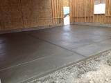 Garage floor viewed from front to back door