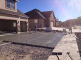 Cement finishing on drive way