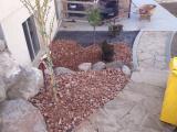 Back steps to basement windows