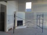 Lounge and fireplace