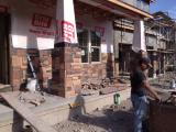Stone work completed