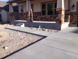 Front concrete work completed