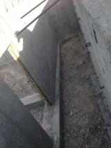 Basement Shell - View from top front left showing doorway into Cold Storage in Basement under front Porch Way