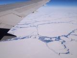 Just flew over Greenland and this sea is frozen