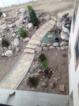 Pathway down from garage back door